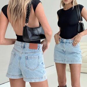 Blue Mini Skirt for Casual Days